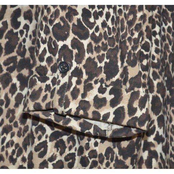 Catherines Suprema Collection 3/4 Sleeve Cheetah Animal Print Top Plus Size 3X - Picture 5 of 11